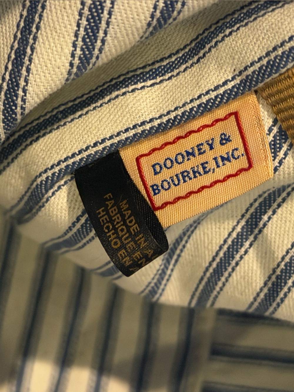 Dooney & Bourke Large Nylon Tote - Navy - Picture 7 of 8